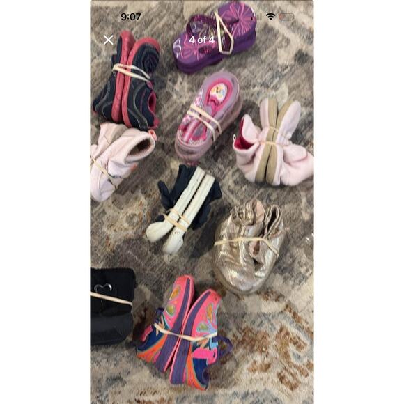 Lot of Toddler Shoes Sizes 4-6 (13 total pairs) - Picture 4 of 4